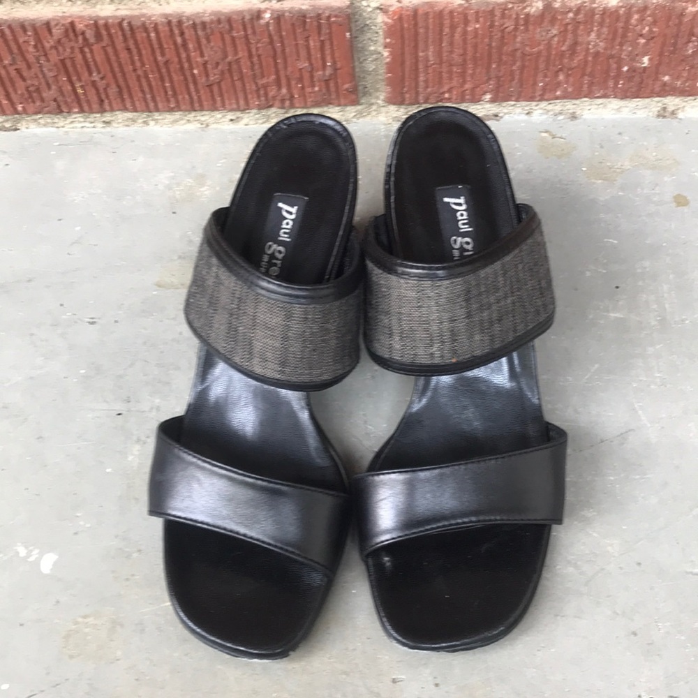 Paul Green Handmade Slides with Heel - Picture 3 of 8
